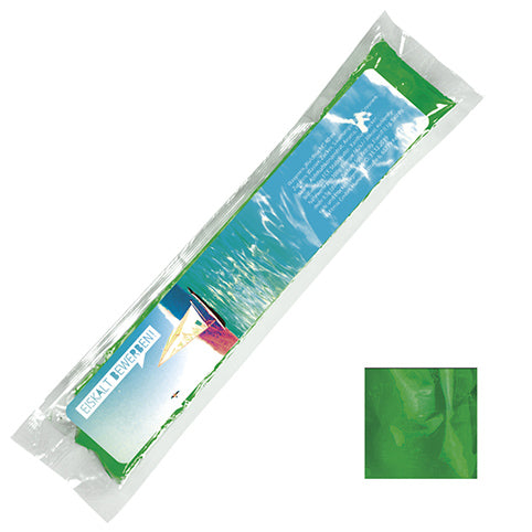Wassereis Waldmeister (grün), 40 ml, Express Schlauchtüte mit Etikett bedrukken – promotionele snack