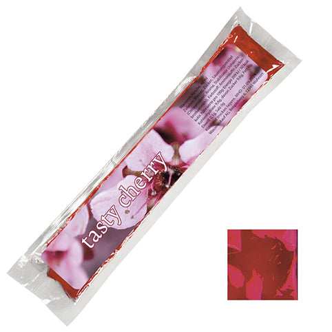 Wassereis Kirsche (rot), 40 ml, Express Schlauchtüte mit Etikett bedrukken – promotionele snack